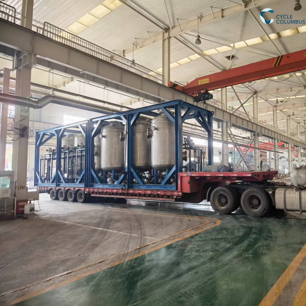 Skid-mounted equipment with Storage tank and Reactor