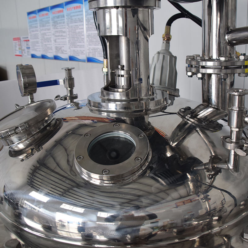 Mirror-polished stainless steel reaction vessel
