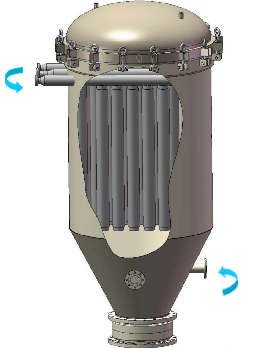 Filtering equipment schematic diagram