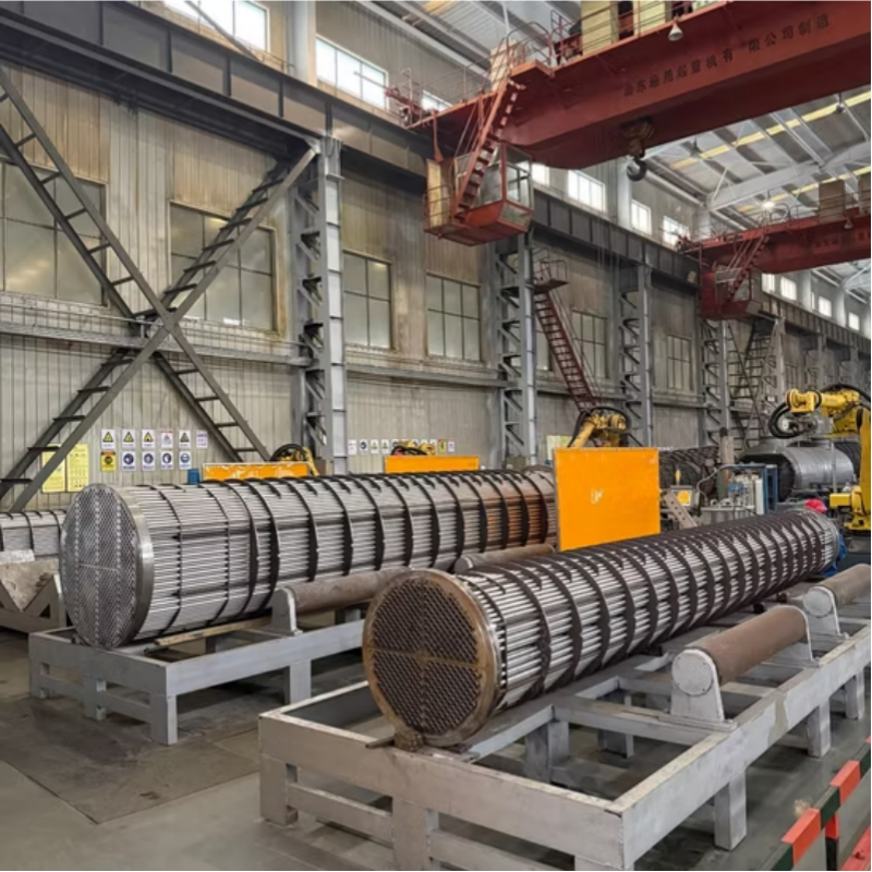 Double tube shell heat exchanger