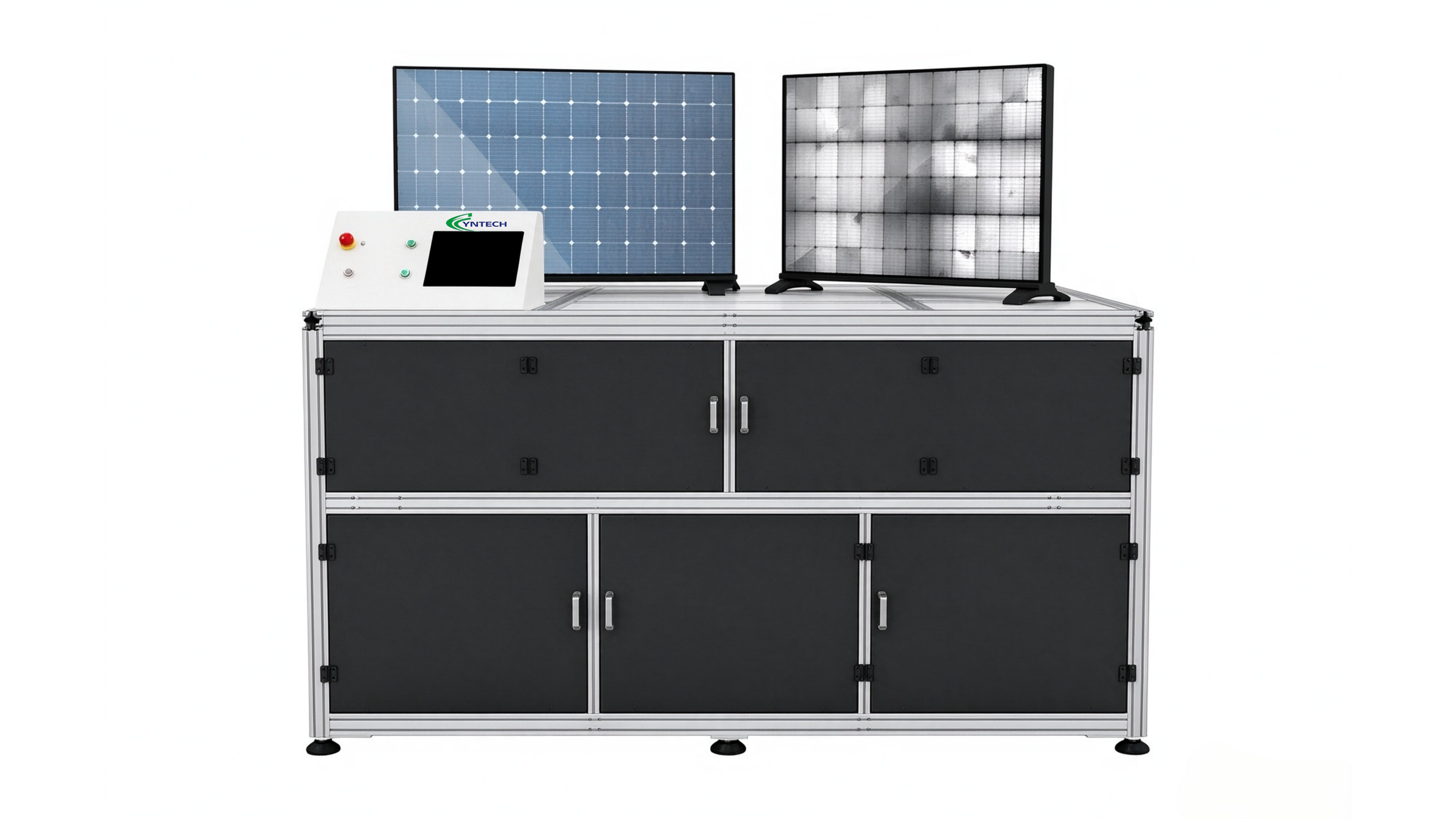 Automatic EL Tester for solar panel electroluminescence inspection with light-shield housing and steel structure