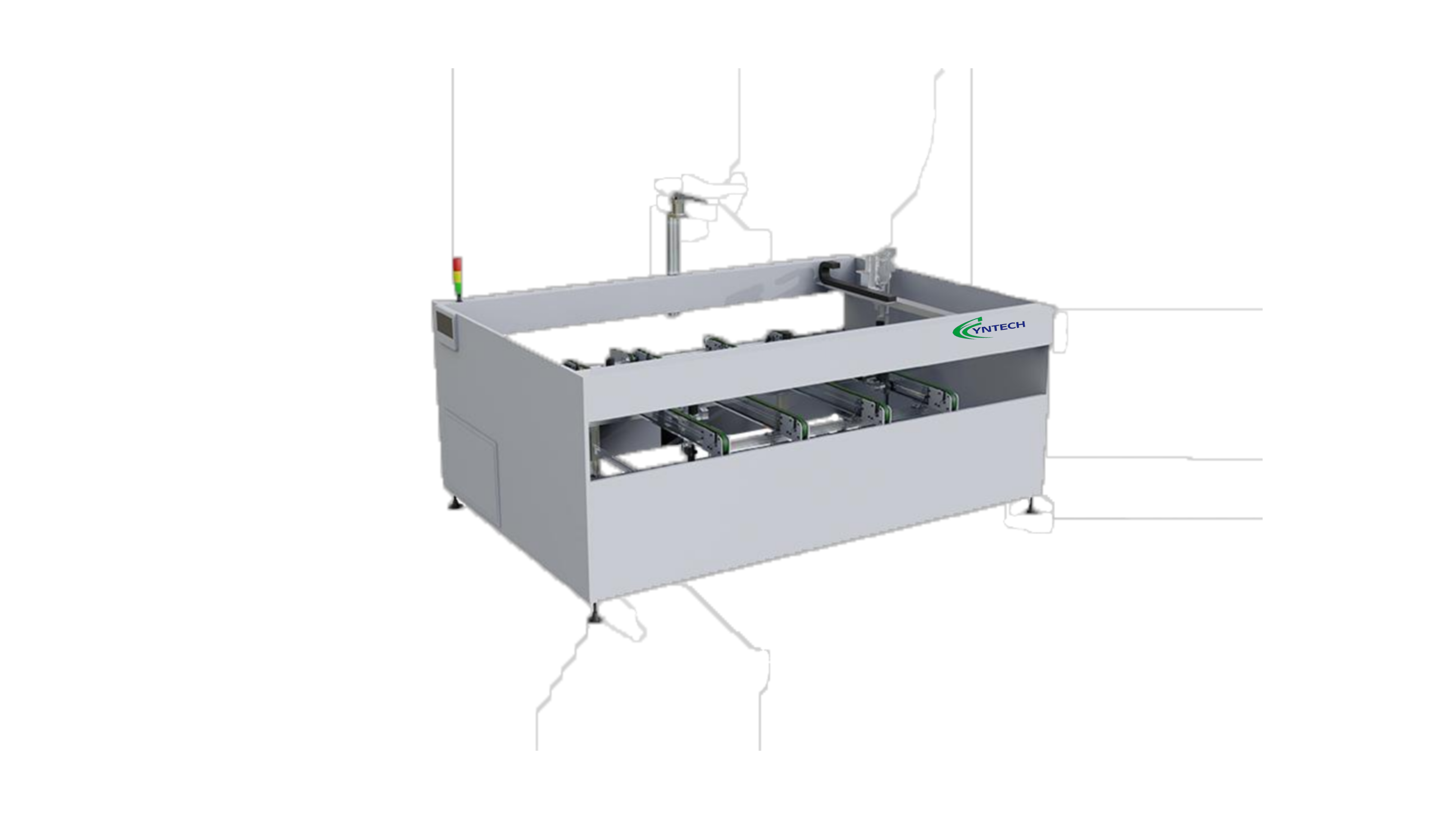 Junction box gluing machine