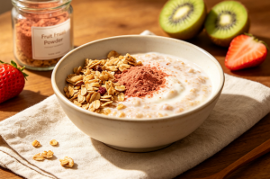Fruit powder used in yogurt application for food manufacturing