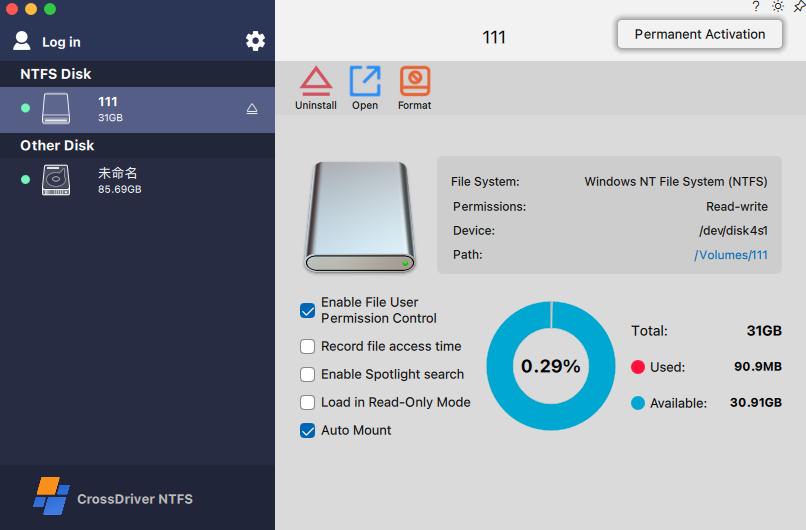 The native macOS system supports external NTFS/Ext4/XFS file systems, but only allows read operations; direct writing is not supported, which can hinder cross-platform data exchange between different hard drives.