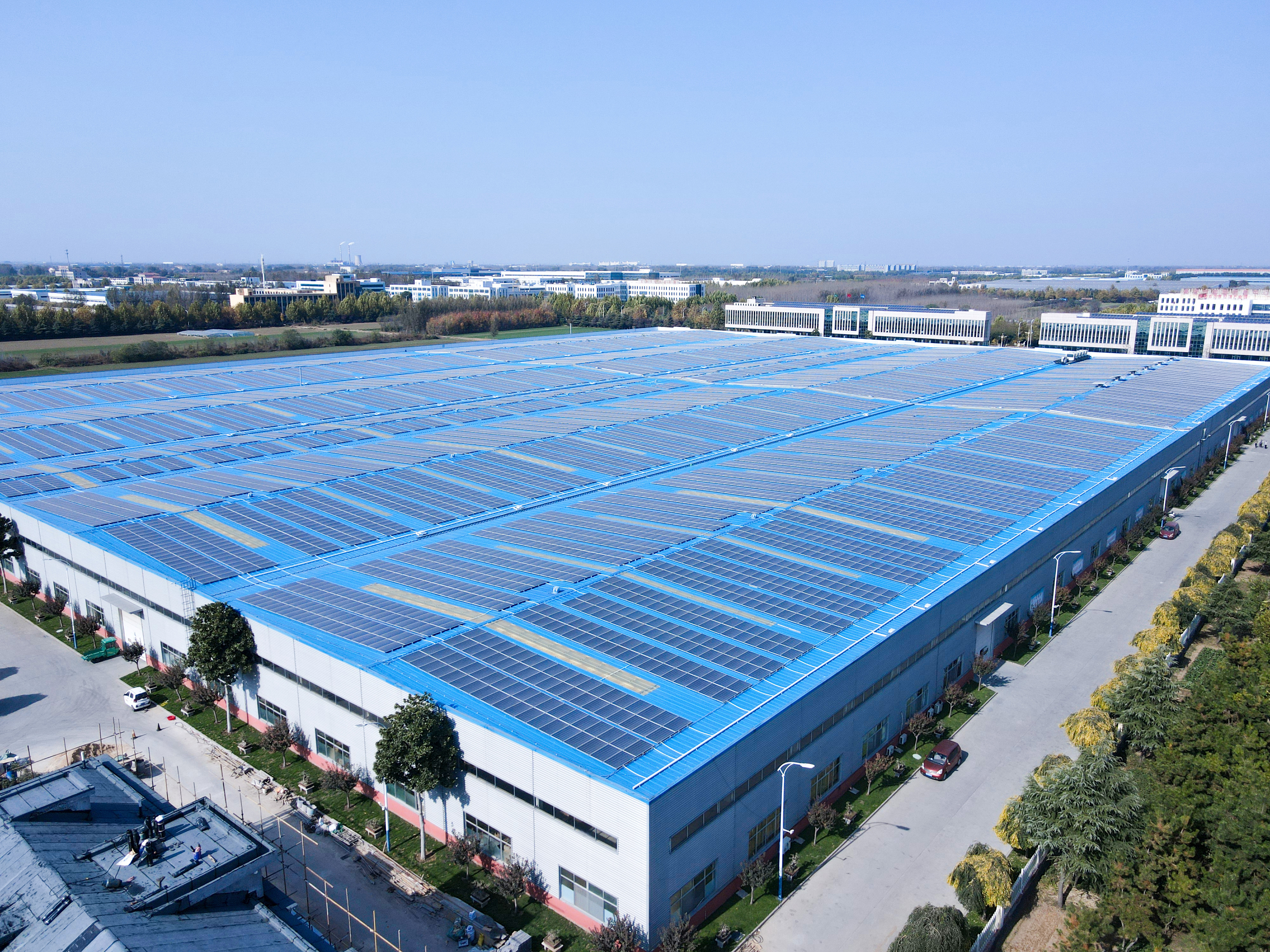 aerial-view-factory-solar-roof