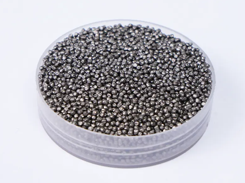 Grinding shot, reinforced steel shot