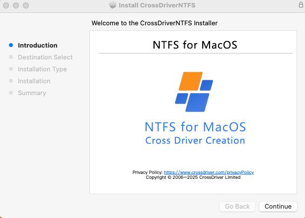 CrossDriver application interface screenshot showing disk mounting and volume management