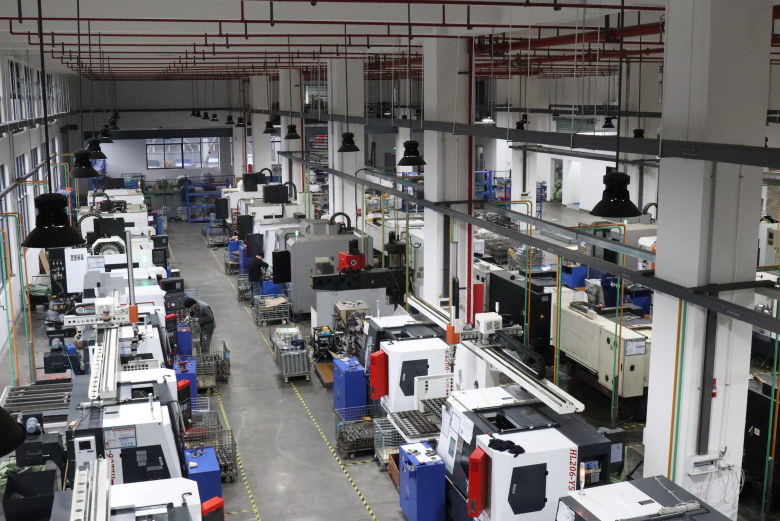 CNC machining centre workshop at the ODE Technology rescue tool manufacturing facility