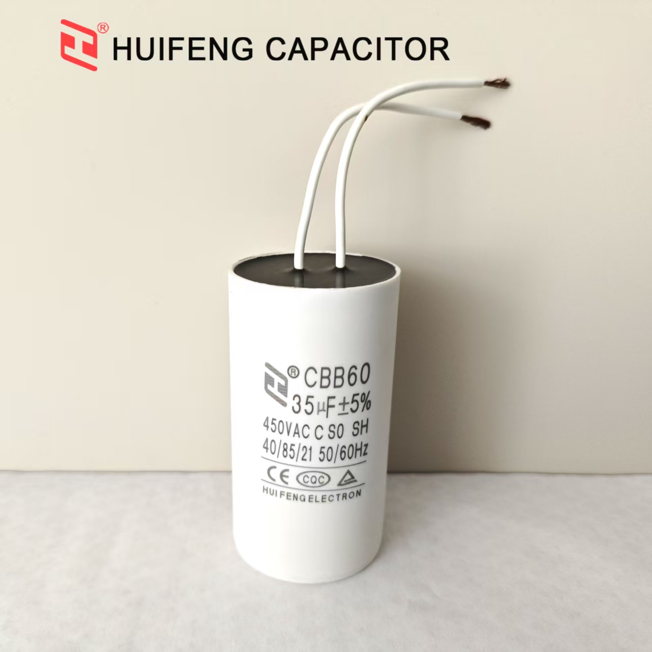CBB60 Motor run capacitor with Wires