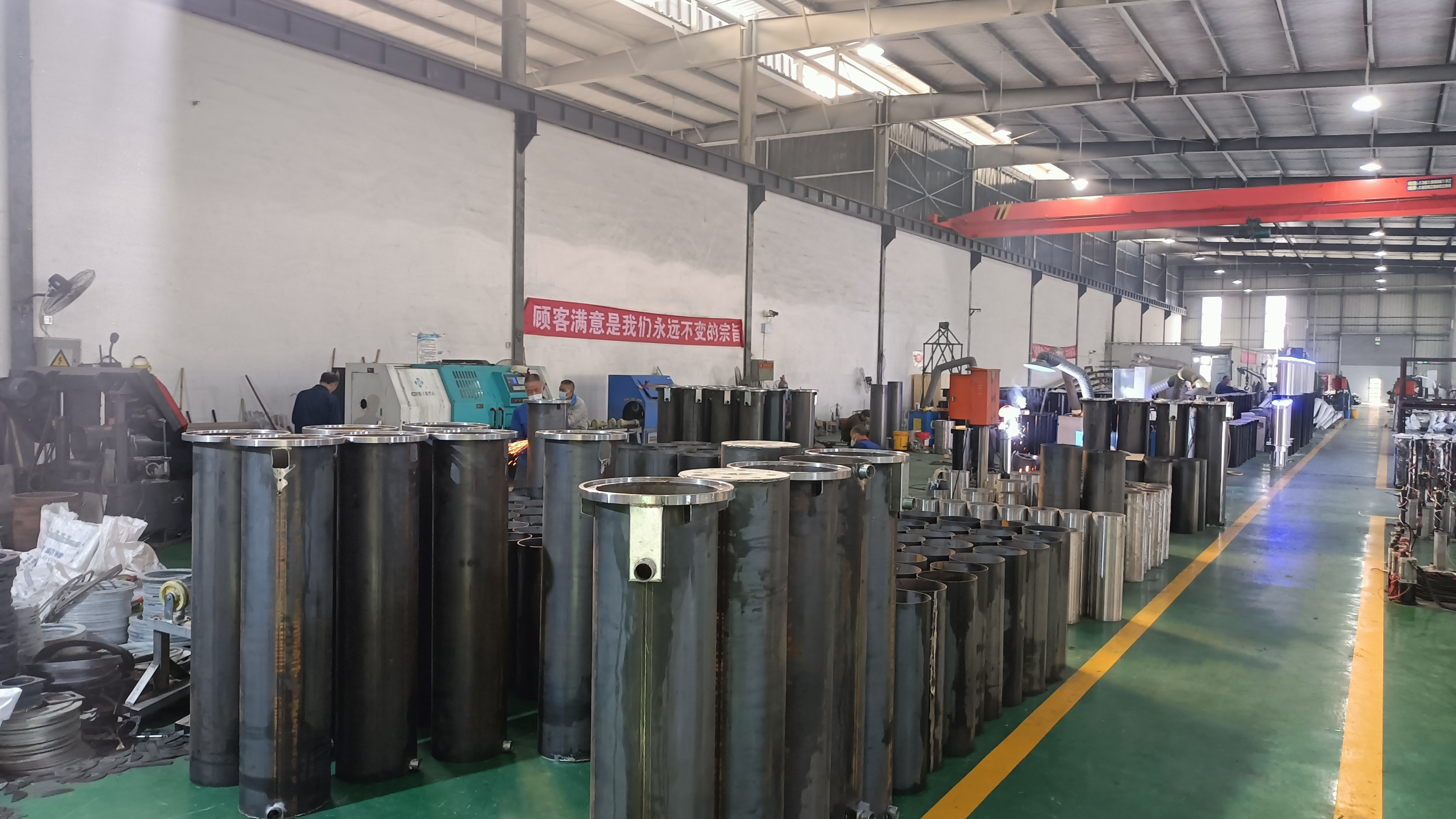 Automatic bollard assembly and pre-delivery testing at the RICJ manufacturing facility in Chengdu