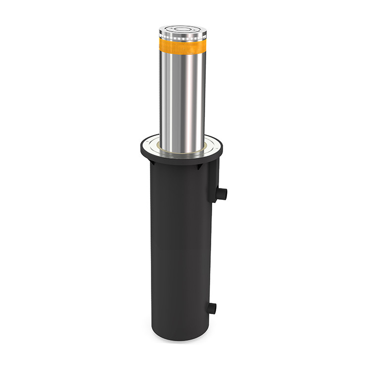 RICJ LB-101 automatic bollard in 304 stainless steel with integrated LED lighting