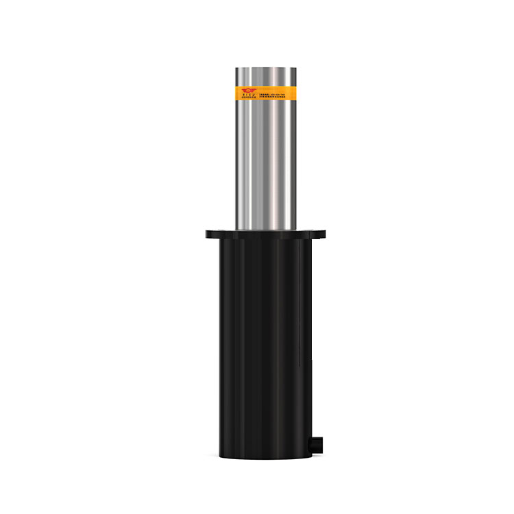RICJ LB-102 semi-automatic rising bollard in 304 stainless steel with gas-spring assist