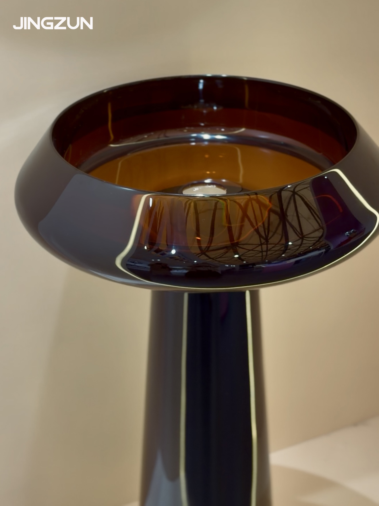 JZ2034 transparent resin pedestal basin product view