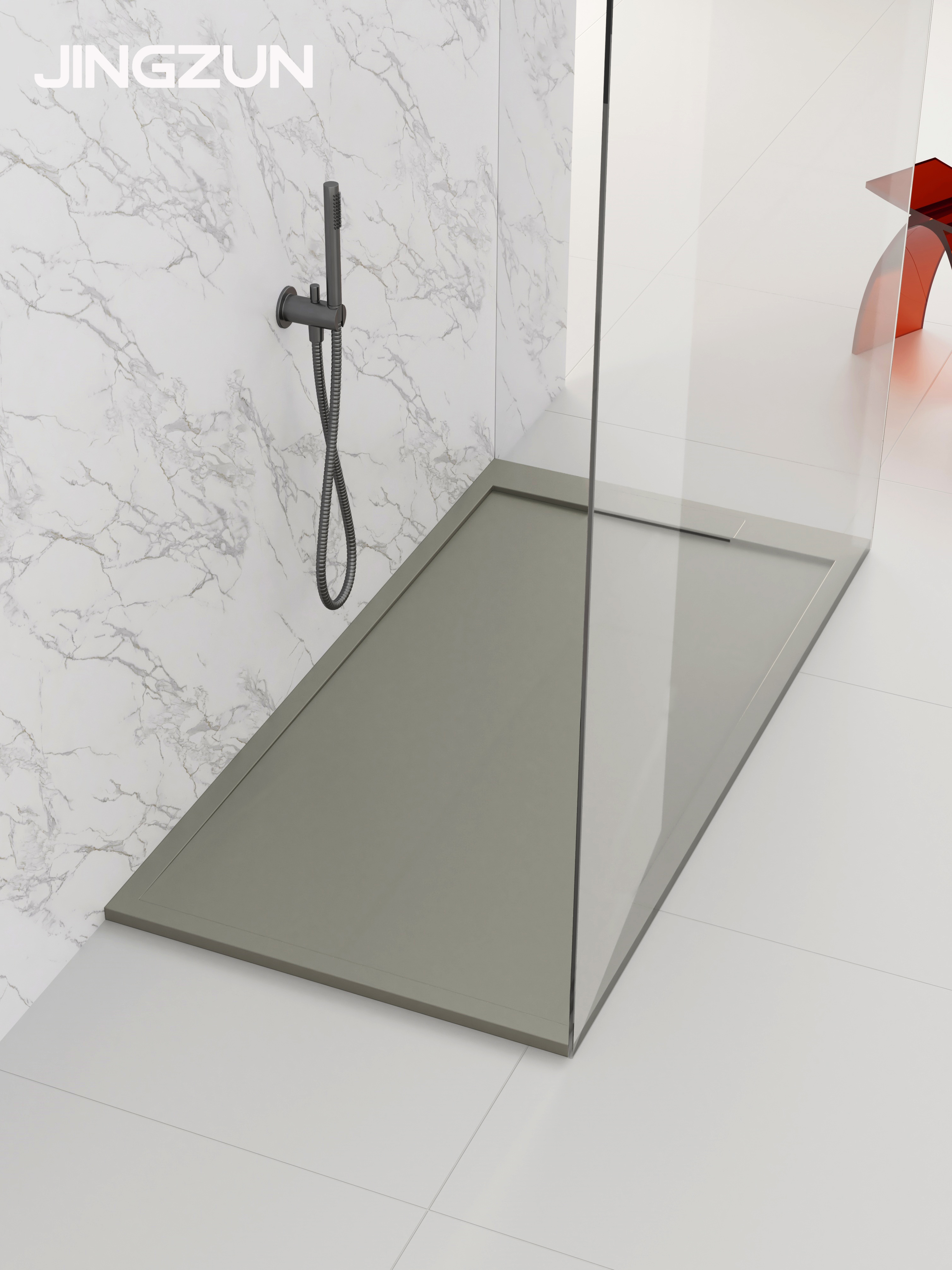 solid surface shower tray