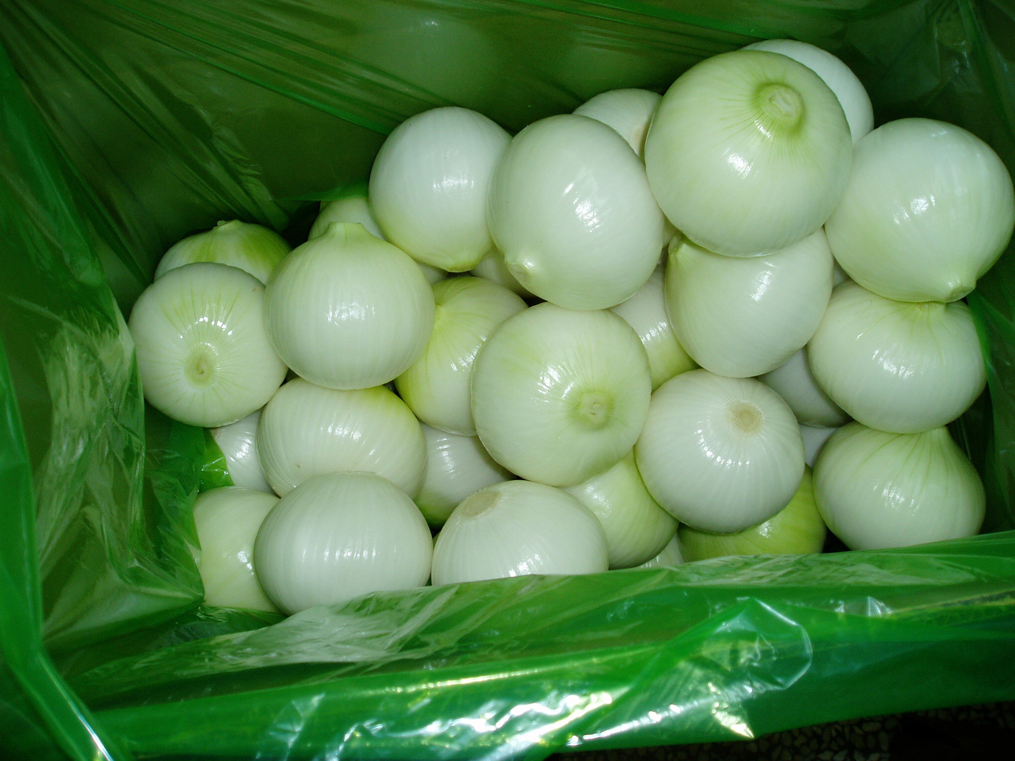 Peeled onion