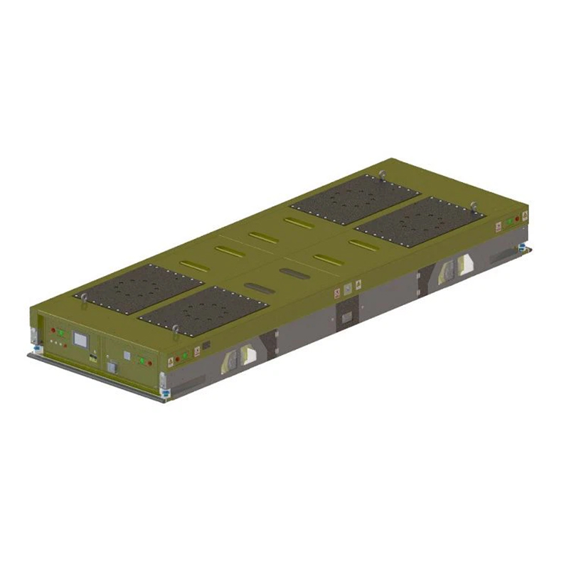30 ton backpack heavy duty AGV dual-drive structure, side view