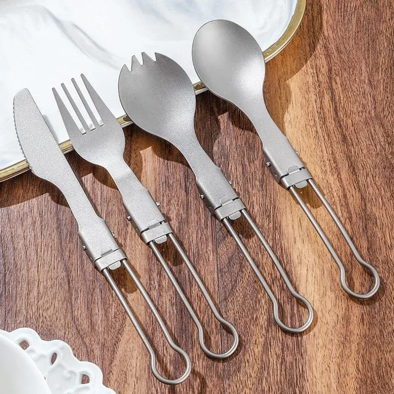 Folding Titanium Chopsticks and Cutlery Set