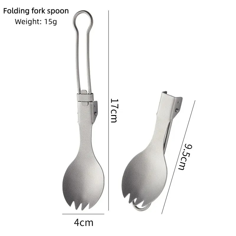 Folding Titanium Chopsticks and Cutlery Set