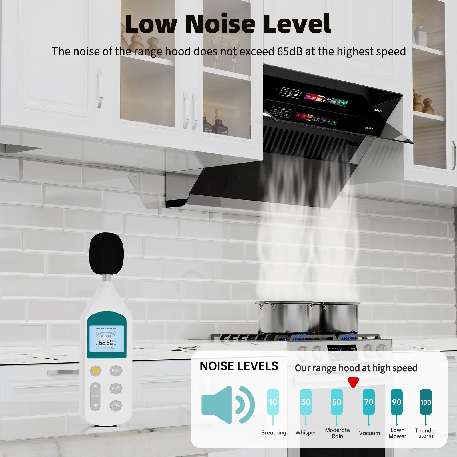 Smart Wall Mount Range Hood