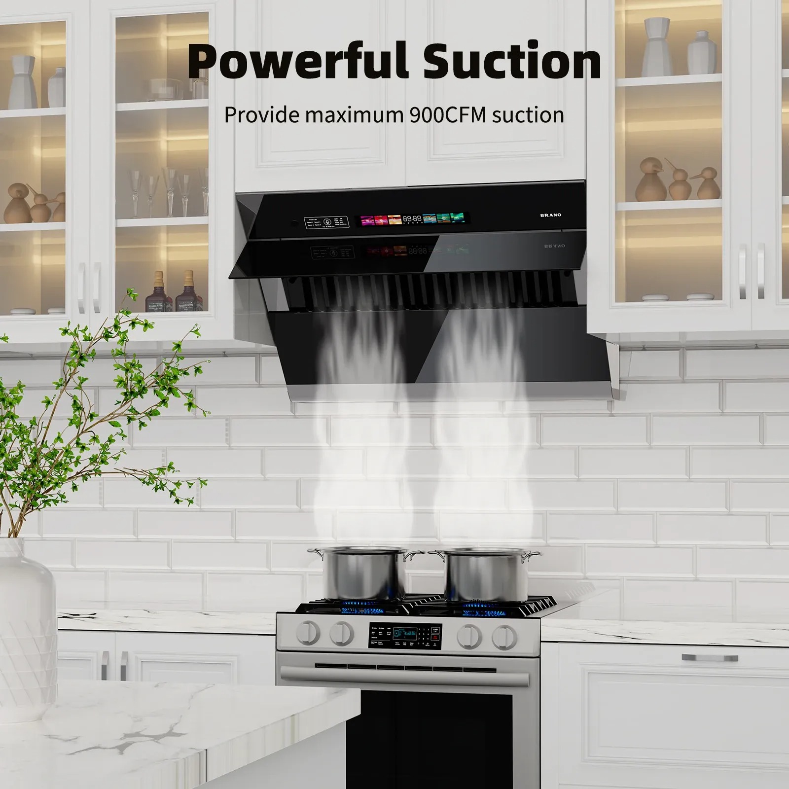 Smart Wall Mount Range Hood