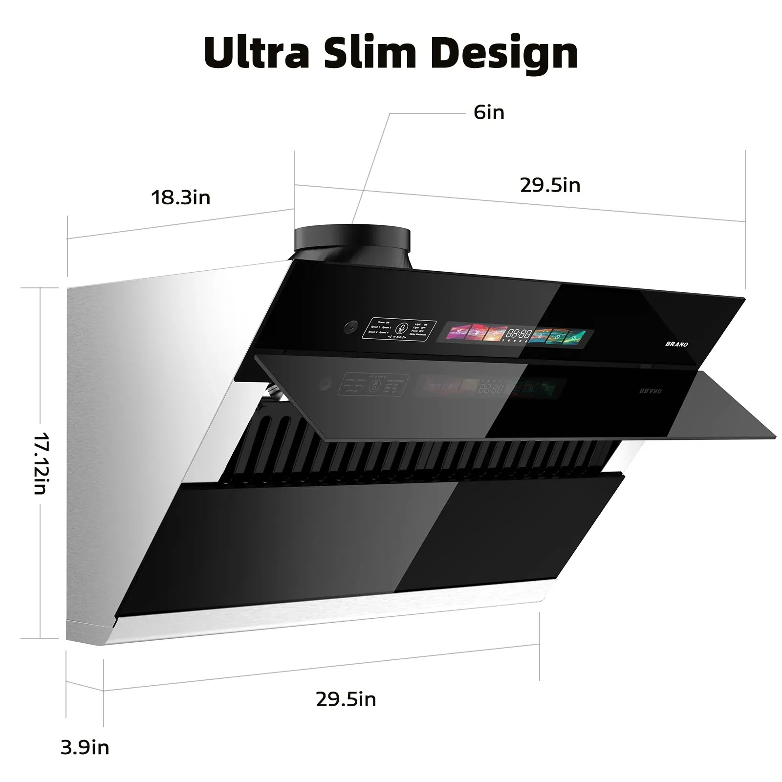 Smart Wall Mount Range Hood