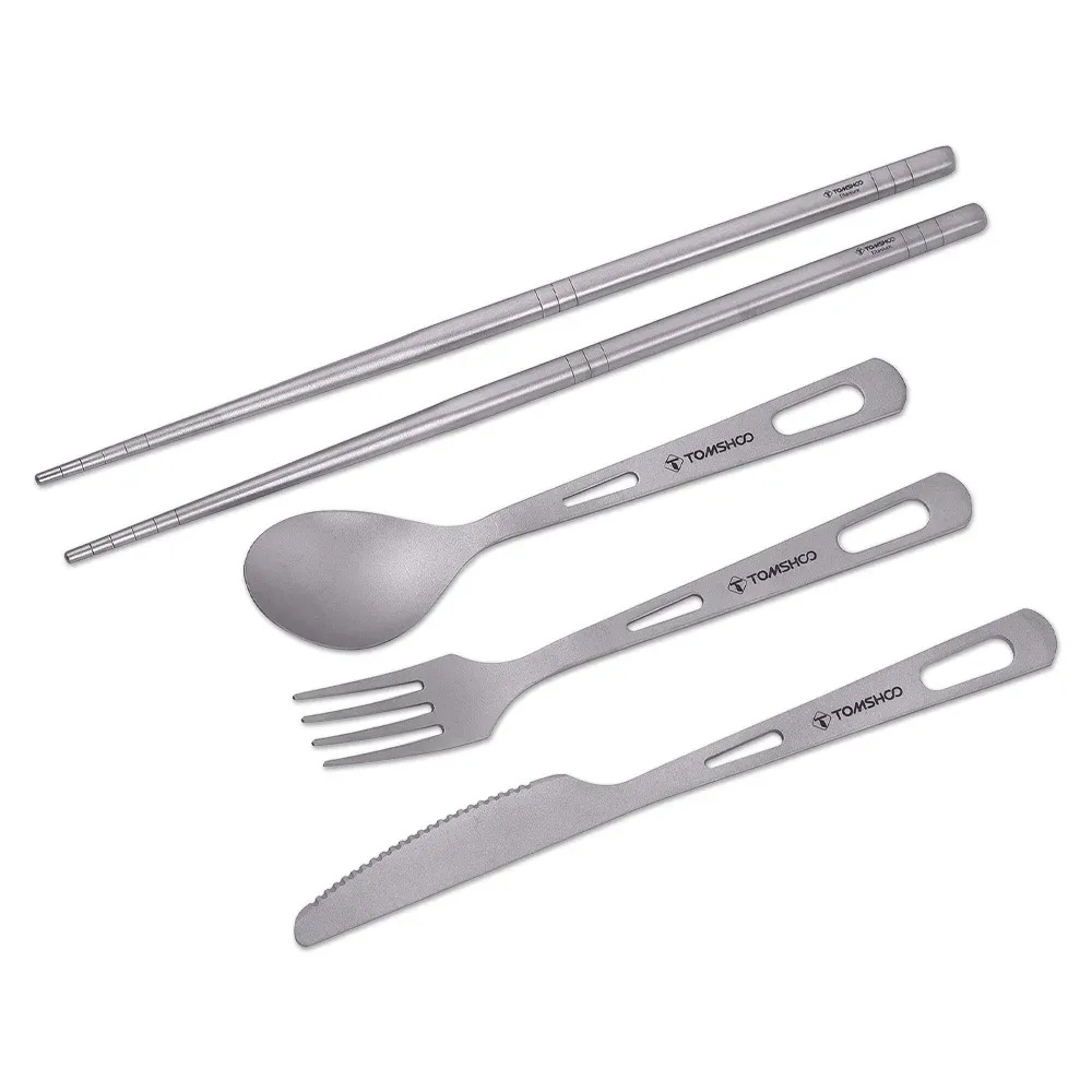 Titanium Chopsticks and Cutlery Set