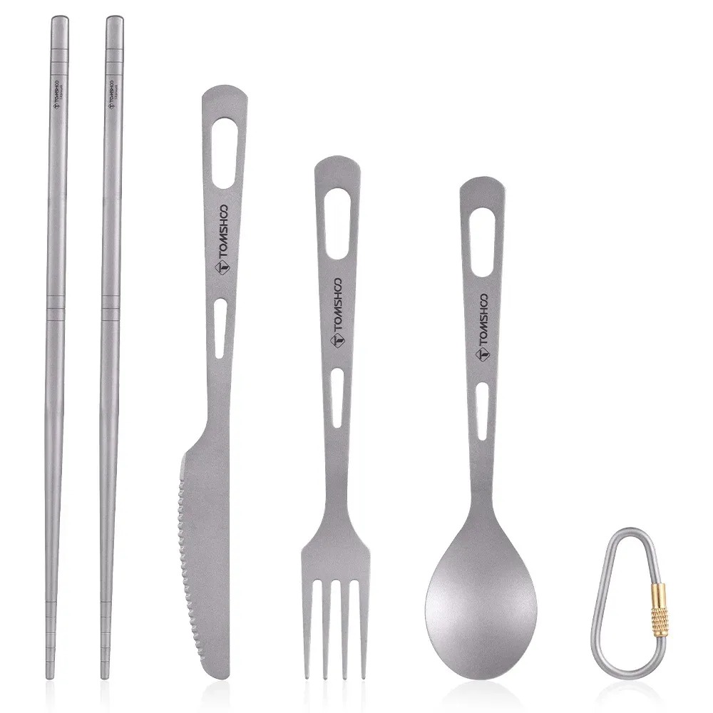 Titanium Chopsticks and Cutlery Set
