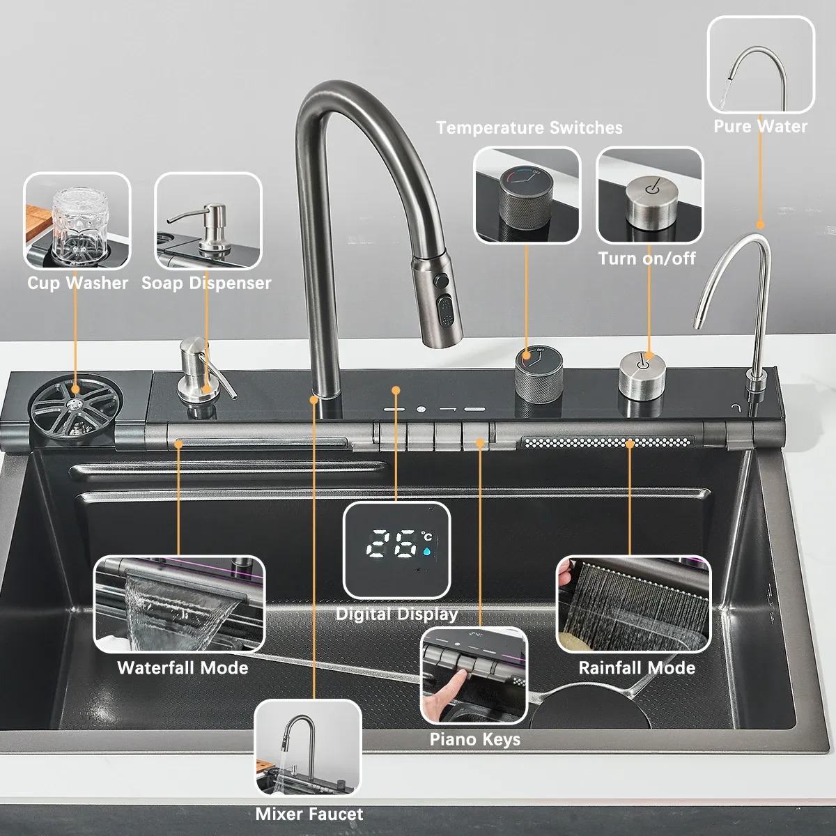 Workstation Kitchen Sink