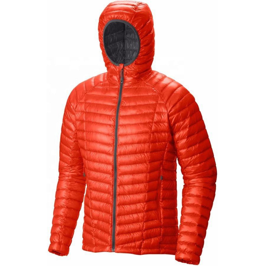 Custom Logo Men's Winter Warm Light Down Jacket Packageable Windproof Puffer Coat Plus Size Plain Dyed