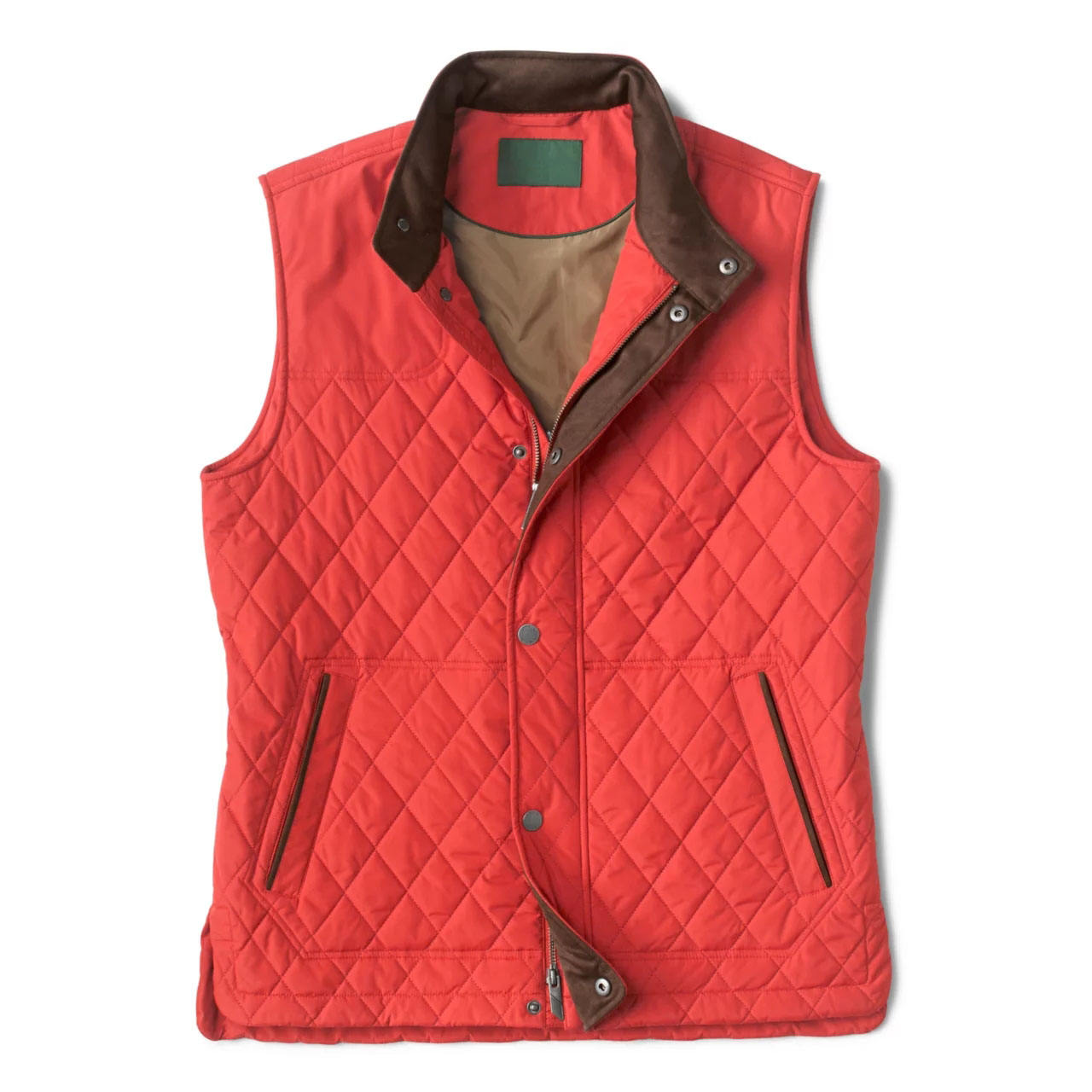 Classic Men's Diamond Quilted Vest Autumn and Winter Outdoor Windproof Gilet 100% Recyclable Polyester Padded Vest