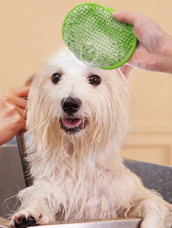pet grooming massage bath brush