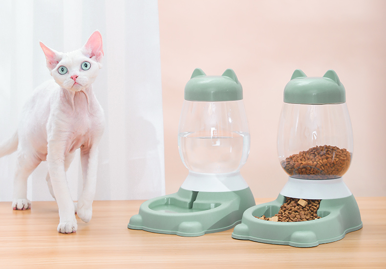 自动狗猫喂食器宠物干粮分配器
