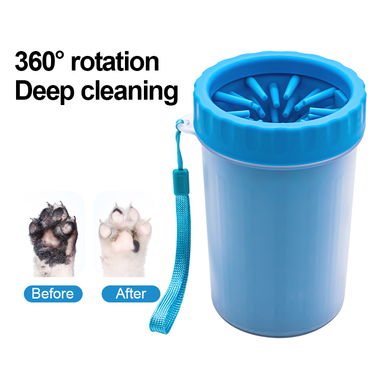 pet paw cleaner grooming dog feet brush cup