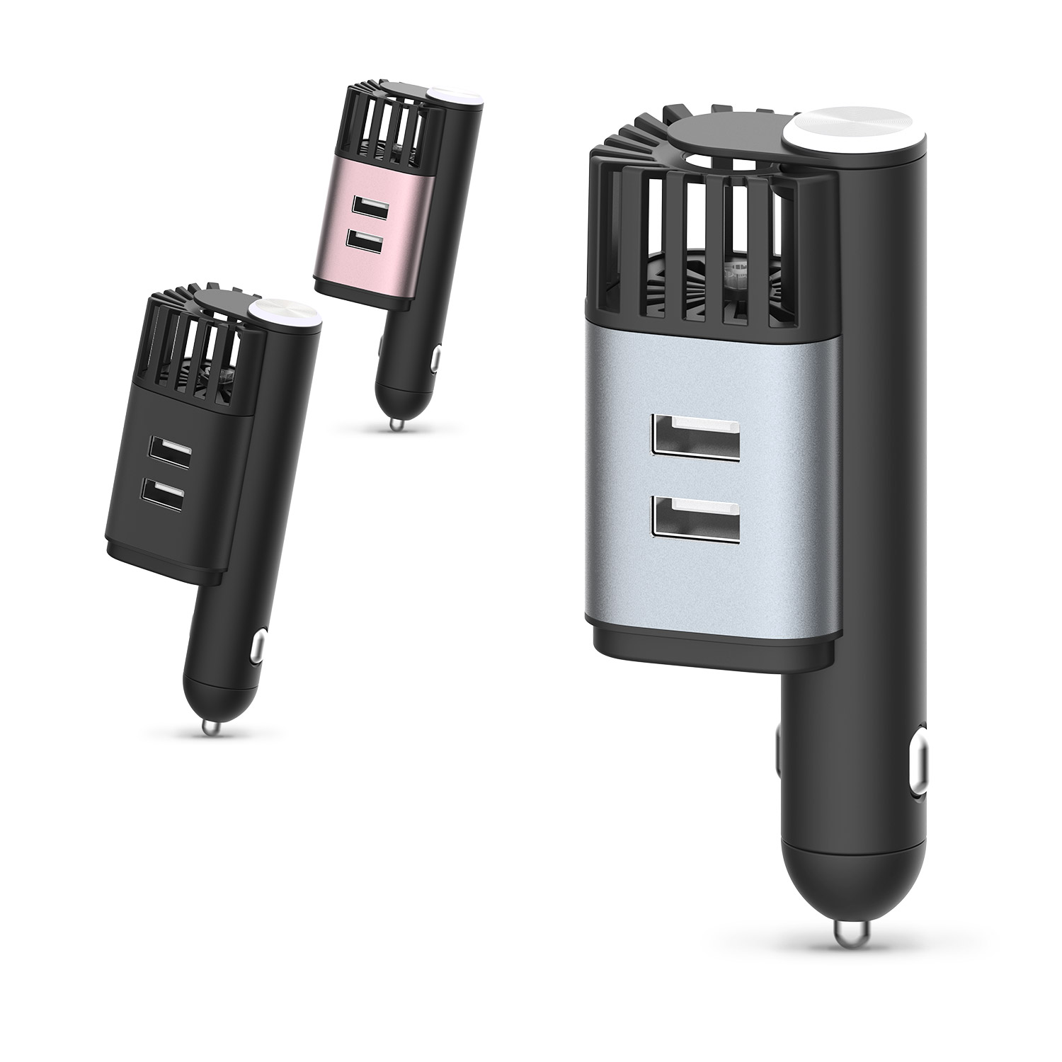 10th Gen 2-in-1 Car Charger Air Purifier JO-6310 with QC3.0 QC2.0 Super Fast Charge