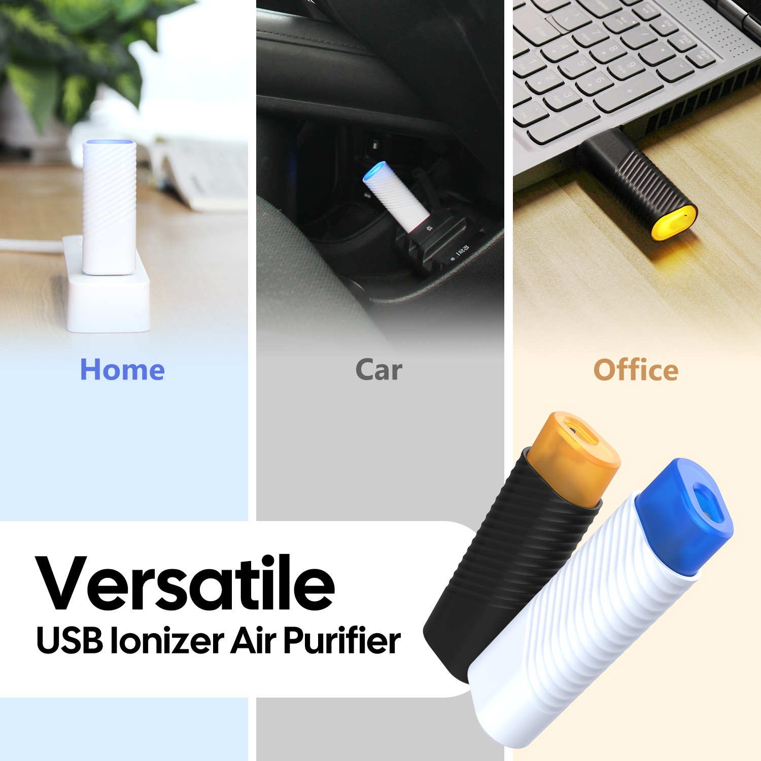 multipurpose usb air purifier for car home office