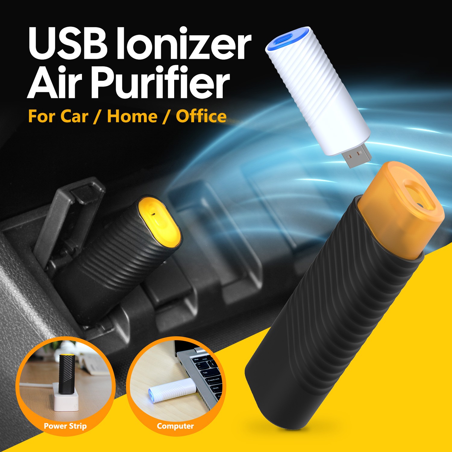  IONKINI Mini USB Ionizer Air Purifier JO-725