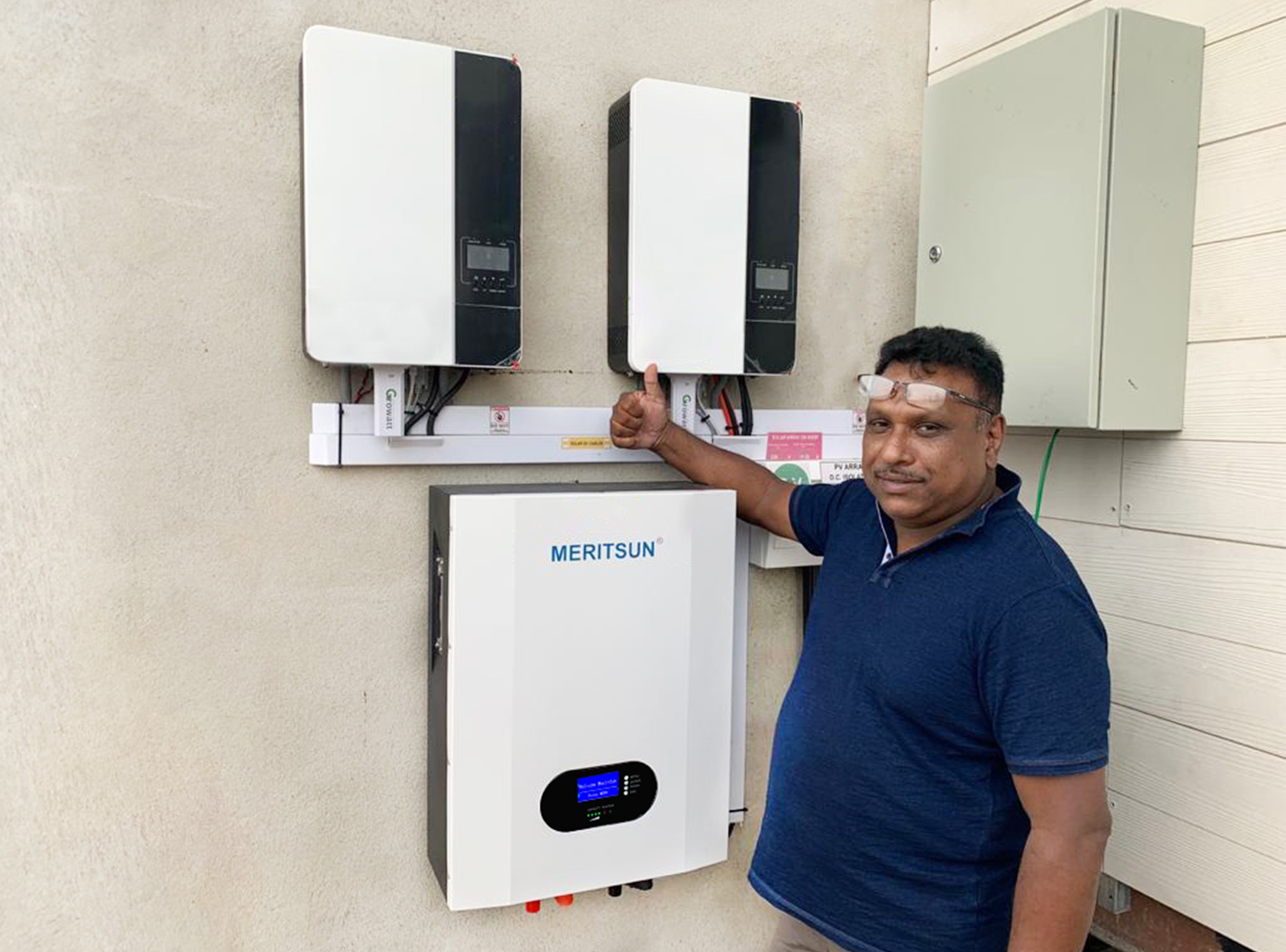 MERITSUN 20kWh POWERWALL LIFEPO4 BATTERY FOR HYBRID SOLAR SYSTEM IN PHILIPPINE