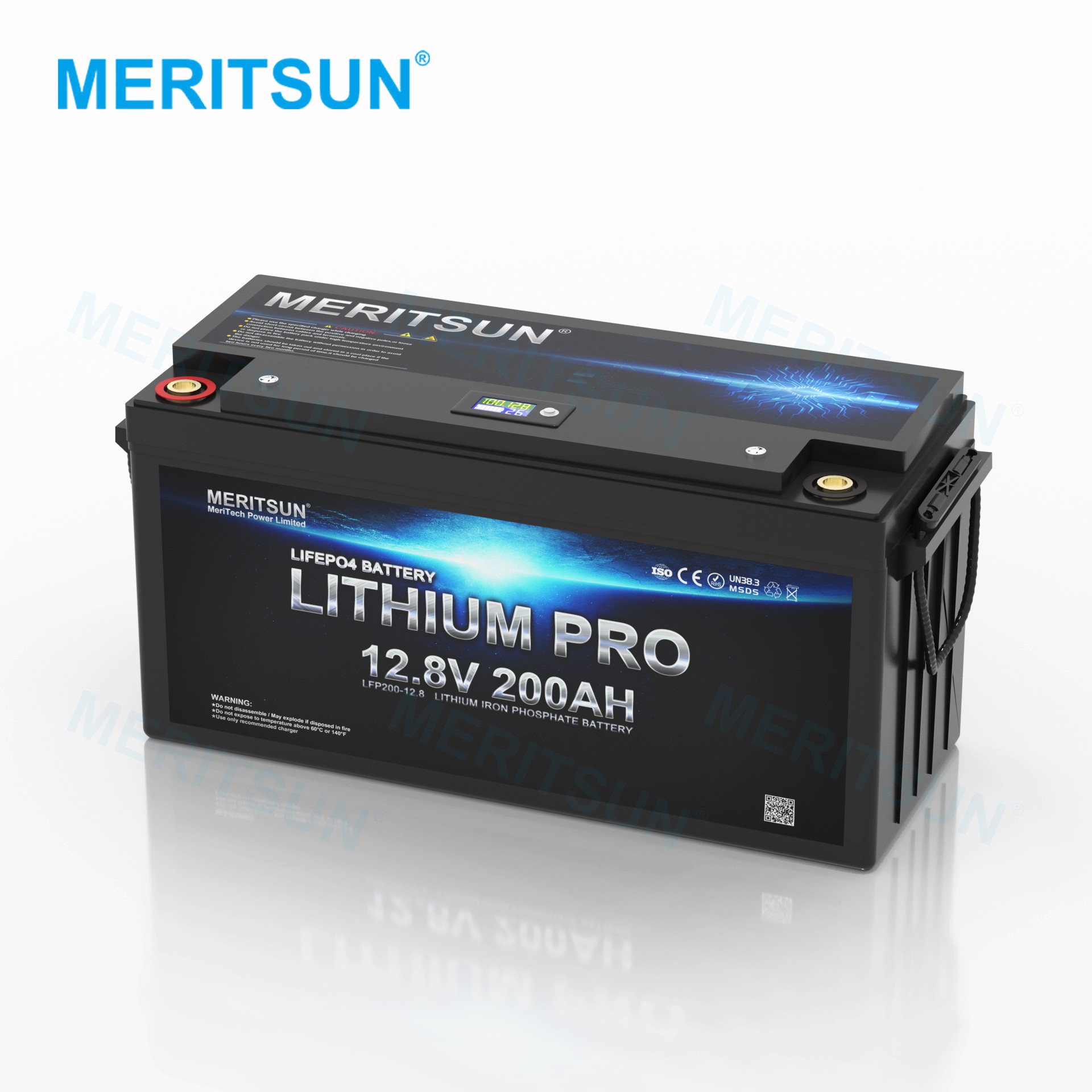 12V /24V Bluetooth Access LiFePO4 Battery - MeritSun Battery