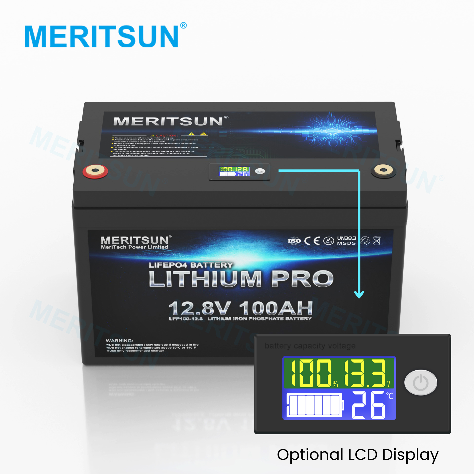 12v / 24v LiFePO4 Lithium Battery with Communication Interface