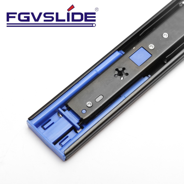soft close push open ball bearing fulll extension drawer slide 45mm