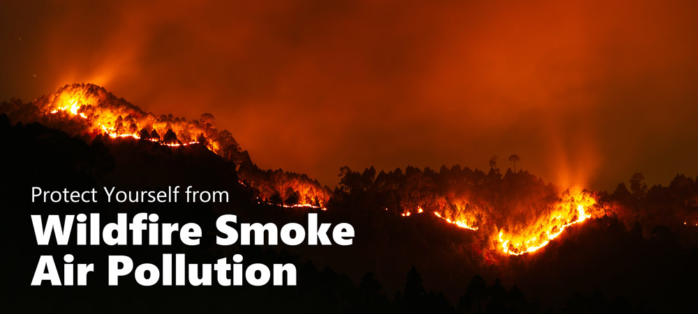 Wildfire Smoke Air Pollution, Wildfires Smog, Hazardous Air Quality in Canada and the U.S. smog, humo, haze in united states U. S. US NYC New York Canada